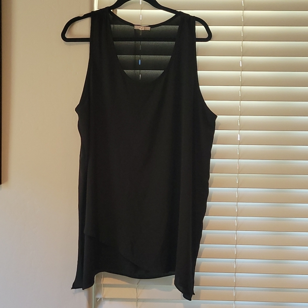 3/$20 (blouses) Pleione Sheer black top